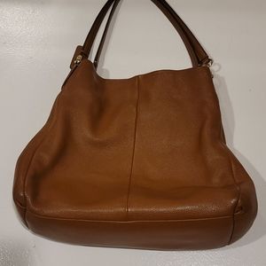 Brown Pebble Coach bag